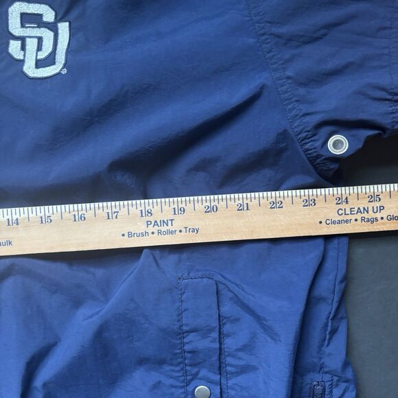 VTG 90s Nike Team Syracuse Orange Nylon Windbreaker Anorak Jacket Medium Y2K - Picture 4 of 16